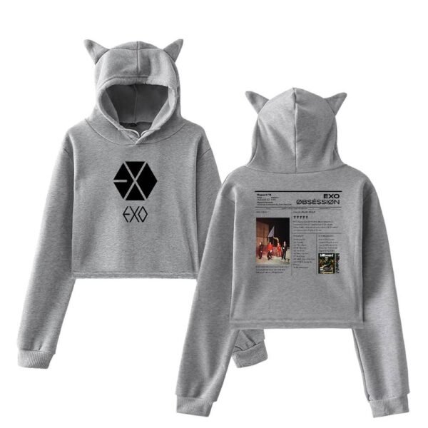 EXO Cropped Hoodie #4 - Image 4